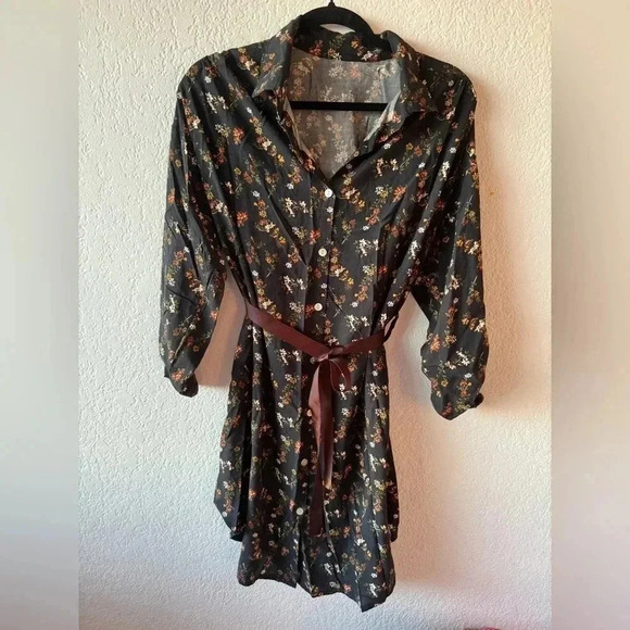 Fall/Autumn Thanksgiving Super Soft Shirt Dress - Picture 1 of 6